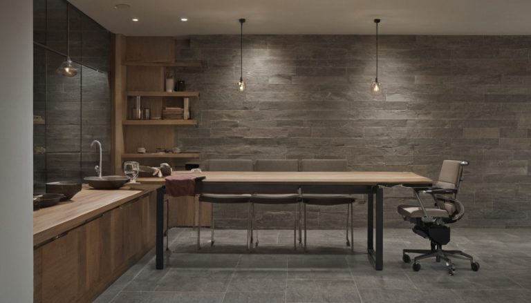 How much room does a rectangular dining table need when closed and fully extended shown in a luxury residential interior