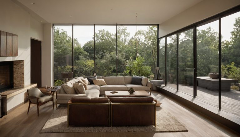 Luxury interior image showing Where should sunroom furniture sit to limit fading and heat damage