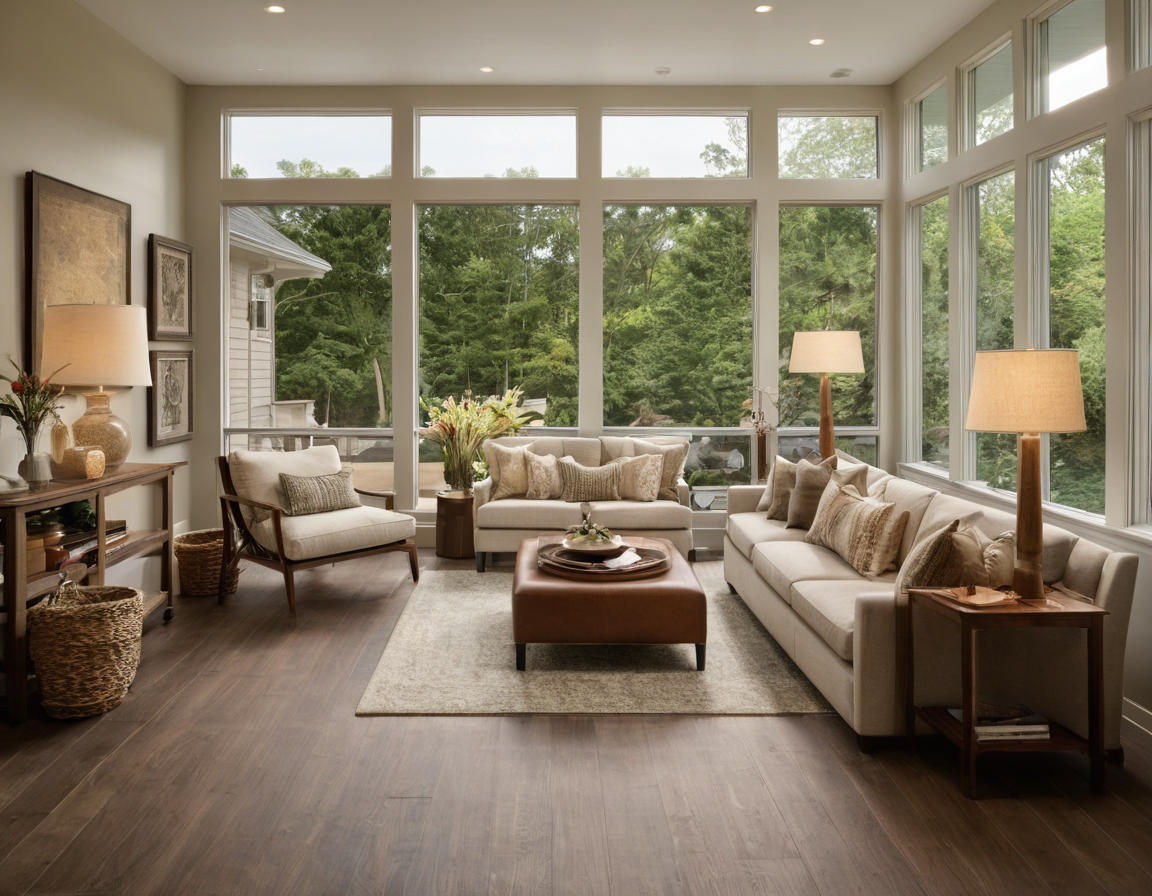 A final sunroom placement check can be completed before furniture stays in place interior planning detail